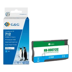 G&G Tinte ersetzt HP 712 Original-Tinte 29ml cyan