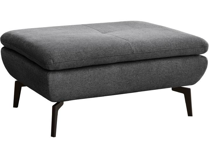 Hocker, 100% Recyceltes Polyester, Cyber Anthrazit, 93×72 cm, Hochwertige Kaltschaumpolsterung, Modern