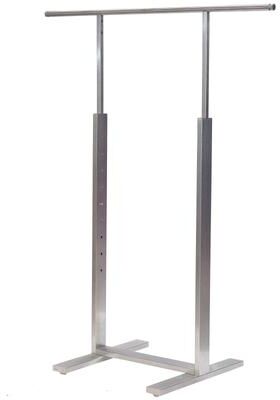 Econoco Bauhaus Series - Durable Adjustable Single Bar Merchandiser