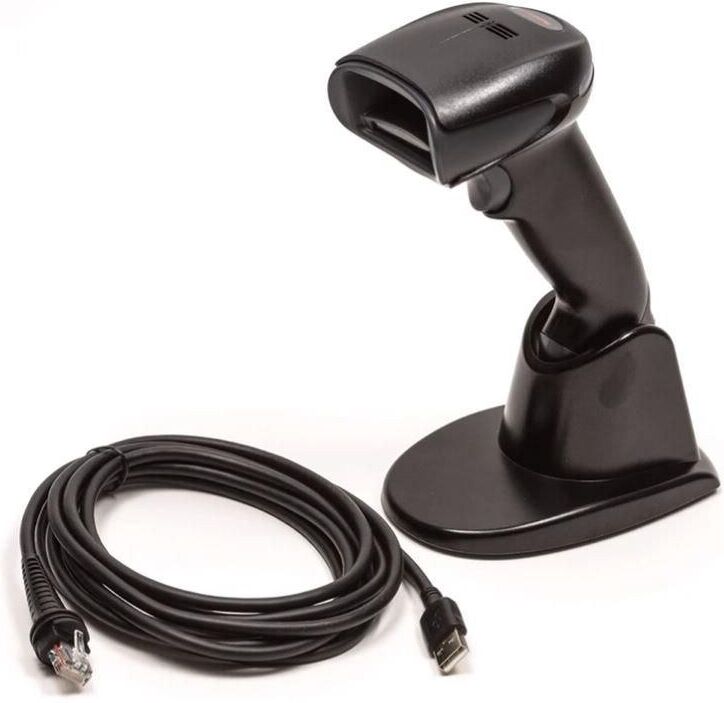 Honeywell Xenon XP 1950g Standard Range 1D/2D Corded Barcode Scanner USB Kit with 3m Cable and Stand - Black (1950GSR-2USB-2-R)