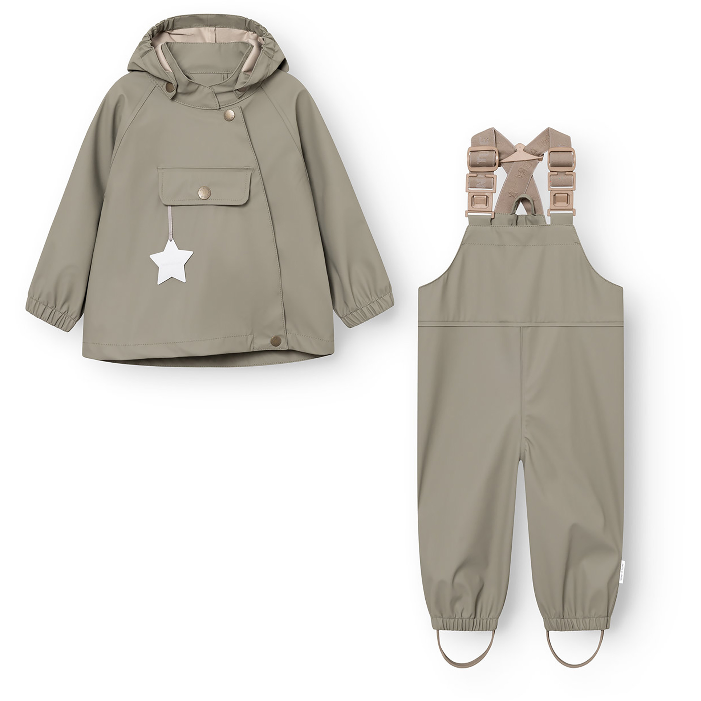 Mini A Ture Matwainis Regen Set Kinder Overalls gruen Größe 98 Lifestyle Widerstandsfähig