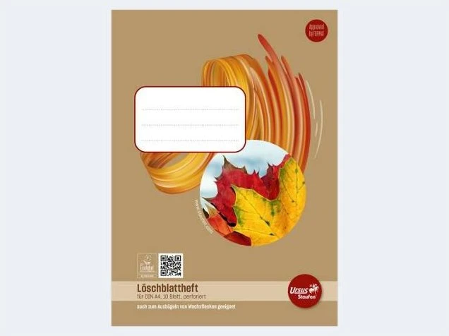 Staufen Löschblattheft Lineatur ohne blanko DIN A4 ohne Rand, 10 Blatt