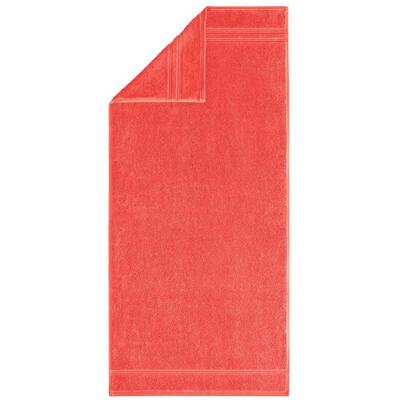 Handtücher EGERIA "Manhatten Gold", orange (zinnia), B:70cm L:140cm, Frottier, Obermaterial: 100% Baumwolle, Handtücher, Uni Programm mit Streifenbordüre, reine Baumwolle
