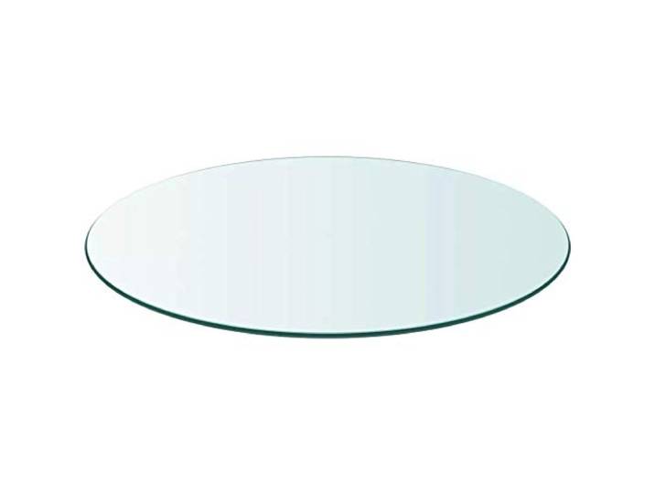 Meubletmoi Runde Tischplatte 90 cm aus gehärtetem Glas transparent – robuste Tischplatte – für Tisch & Couchtisch