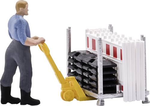 Busch H0 Action Set: Schrankenzaun-Transport
