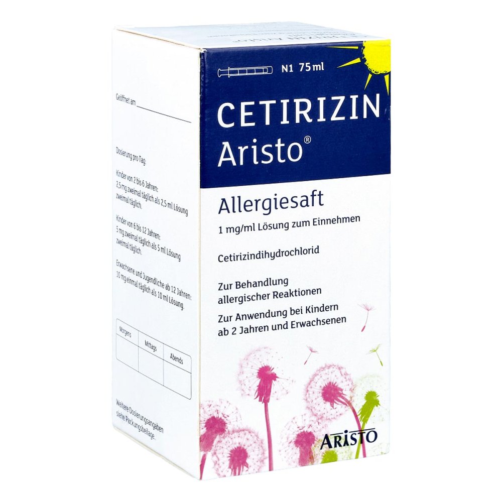 Aristo Pharma GmbH Cetirizin Aristo Allergiesaft 1 mg/ml 13714511