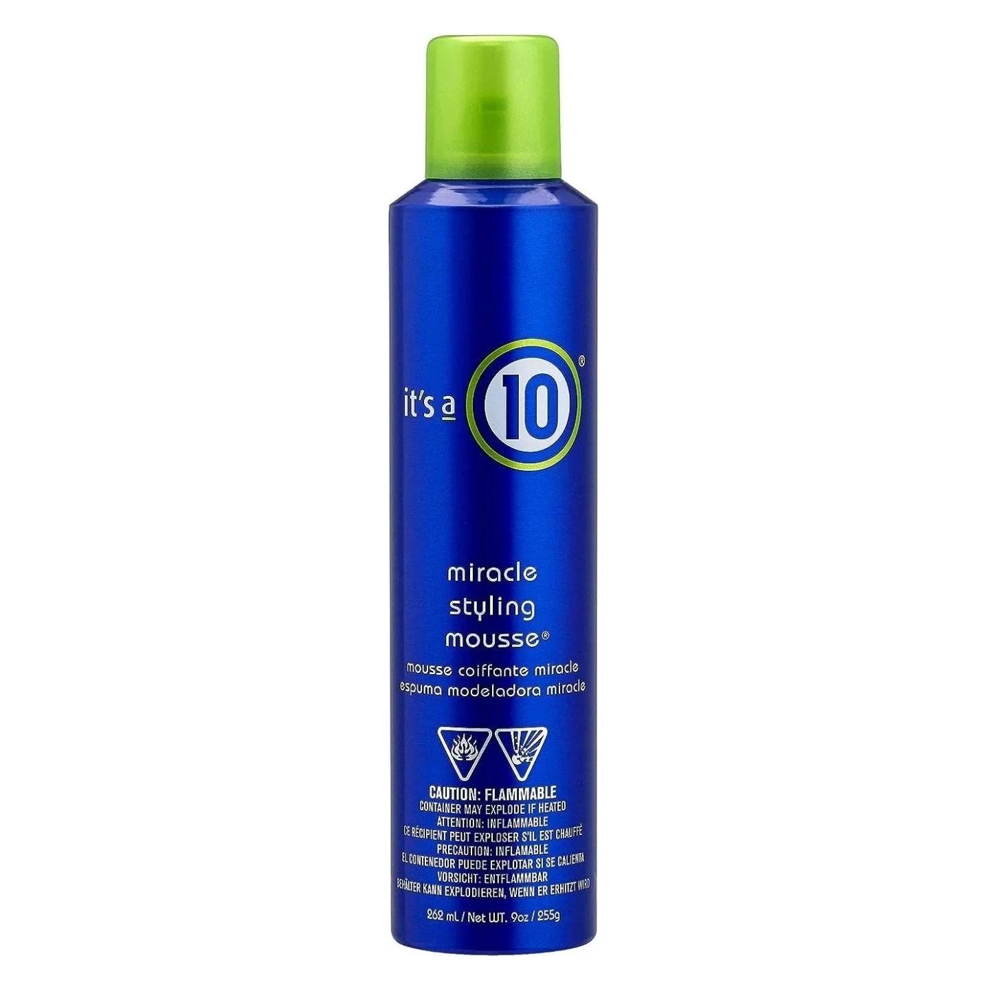 Alterna Haircare Miracle Styling Mousse Superior Hold Adds Volume and Shine Colour Safe 262ml (Volumenschaum, 262 ml) (ITS000341)