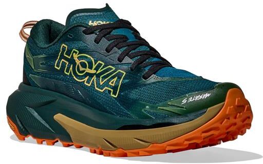 Hoka Mens Mafate 5, Tidal Wave / Mustard Seed 40