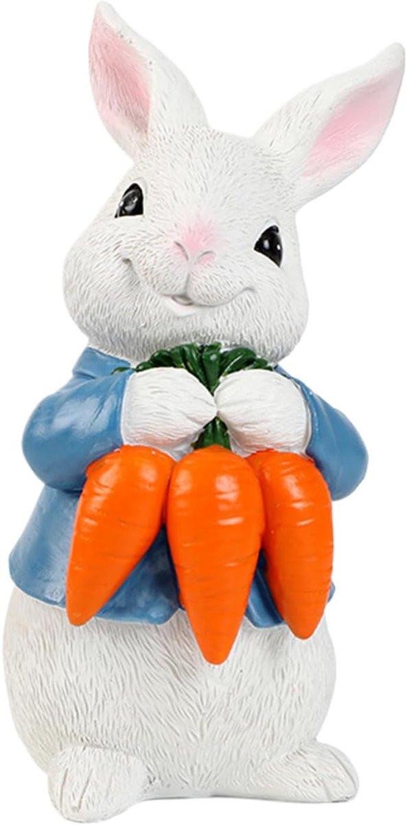 Feestelijke Paashaas Beeldjes van Hars voor Decoratie B: 125 cm, D: 119 cm, H: 221 cm