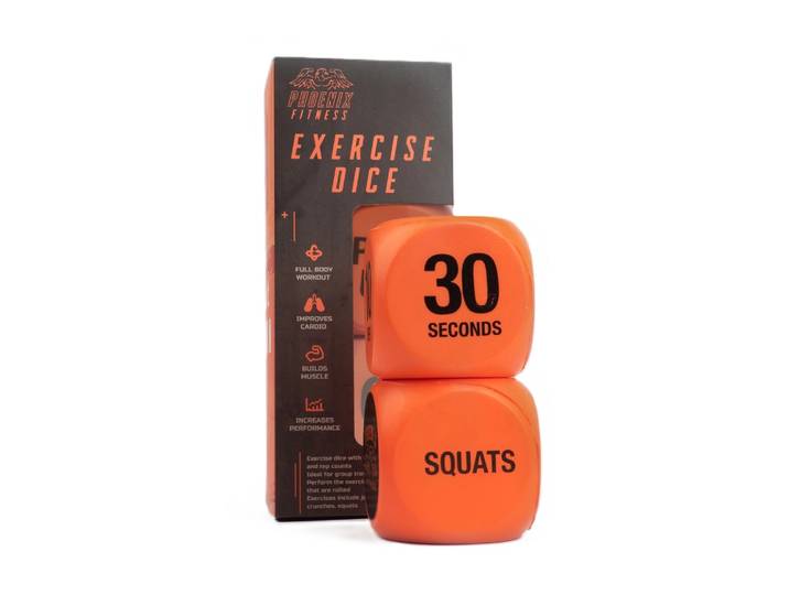 Fitness Übungswürfel 2 Stück Orange