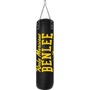 BENLEE Boxsack Donato schwarz, gefüllt mit Textilresten, 48 kg, für Erwachsene, 150 cm, mit Stahlkette zum Aufhängen