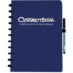 Correctbook, Heft + Block, A4 Zeile 40 Seiten Marineblau Original (A4, Liniert)