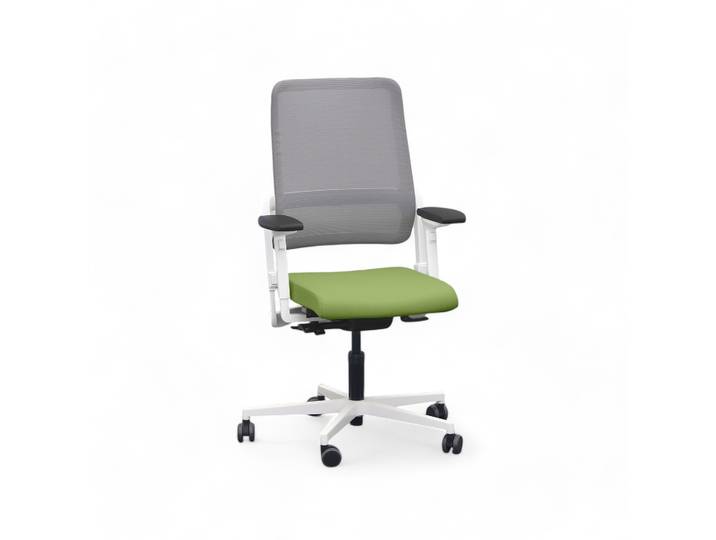 Bürostuhl SitagXilium Mesh swissmade mit 4D Armlehnen, Grün, Neu, Ergonomischer Stuhl - ideal für flexibles Arbeiten