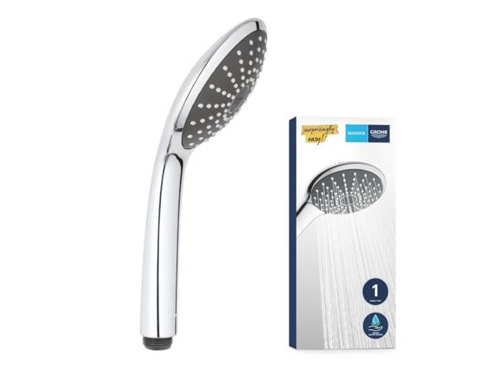 GROHE Vitalio Joy 110 Pommeau de Douche Rond 1 jet (Pluie)\, Diamètre 11cm\, Economie d'eau\, Montage Universel\, Chromé\, 27316000 (Import Allemagne)