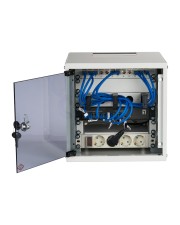 EFB Elektronik 10" Wandgehäuse 6HE Tiefe 300mm 1-teilig RAL7035 (WGB-1006GR.30-SET1)