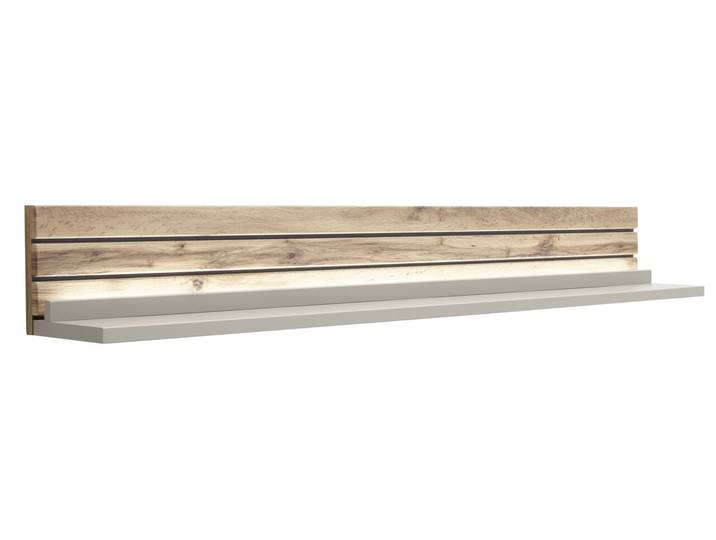 Wandboard LÜTTICH, grau, Holznachbildung