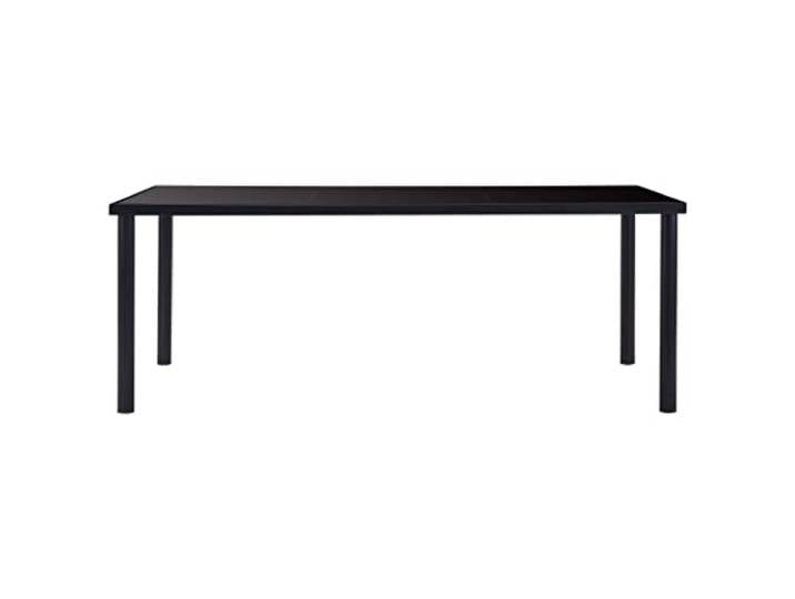 HKLGBVCR Esstisch, Schwarz, Hartglas, 200 x 100 x 75 cm