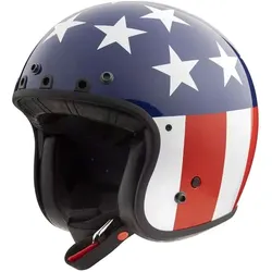 Simpson Chopper USA, Jethelm - Weiß/Blau/Rot - XXL
