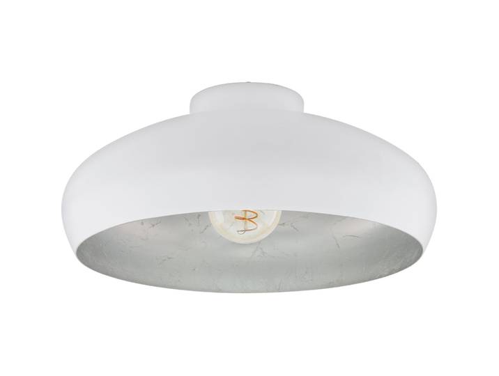 Eglo Deckenlampe Mogano Weiss/silber Stahl B 40 cm