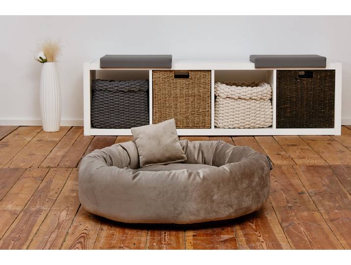 Hundebett Pwai Gr. M 68 x 18 x 68cm Taupe