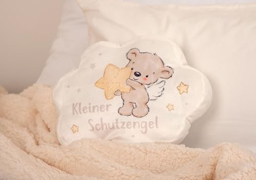 Herding Kleiner Schutzengel contour kussen wit/beige B: 33 cm, D: 29 cm, H: 5 cm