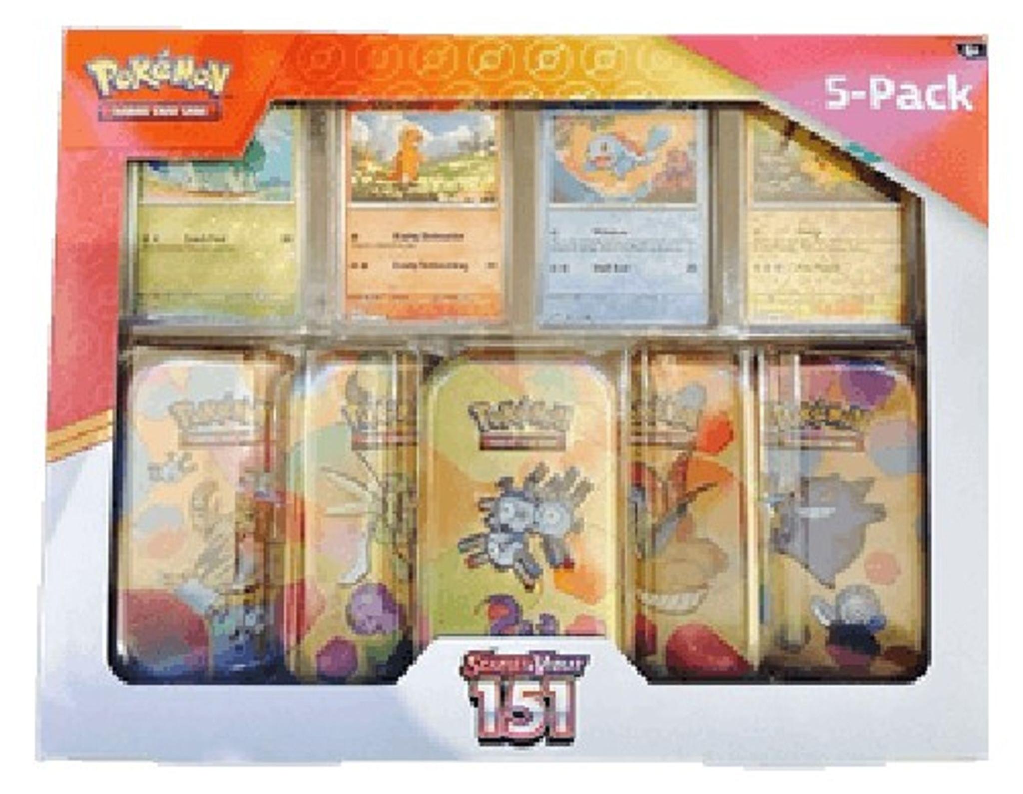 Pokemon 151: Costco 5-Pack Mini Tin Bundle