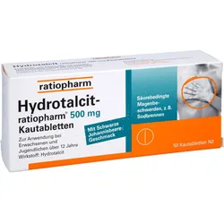 Hydrotalcit-Ratiopharm 500mg Kautabletten 50 ST