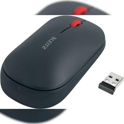 LEITZ Maus Cosy Kabellos grau Packung mit 10 Stück