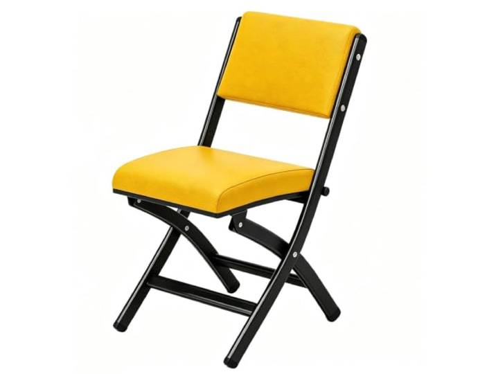 FCZVWPR Moderner Esszimmerstuhl, Klappbarer Schreibtischstuhl Tragbarer, Faltbarer Konferenzstuhl, For Pub, Kaffee, Zuhause, Esszimmer, Kücheninsel(Yellow)