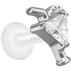 PTFE Labret mit Innengewinde + Titan-Aufsatz COCKTAIL