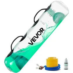 VEVOR Wassergewichte Aquabag Trainings-Powerbags, 31,75 kg verstellbares tragbare Fitnessgeräte für Stabilität und Ganzkörpertraining, für Gleichgewichtstraining, Fitnessstudio-Übungen, klar