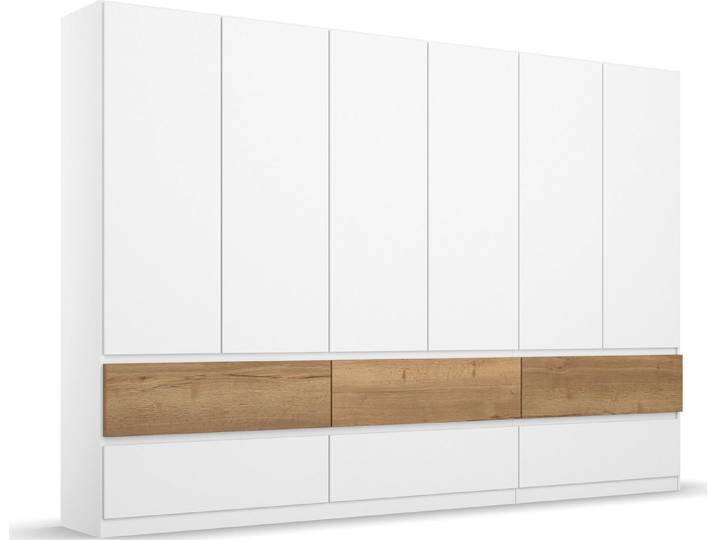rauch Drehtürenschrank Winnipeg grifflose Front, Schubkästen m. Griffmulde, auch mit Beleuchtung