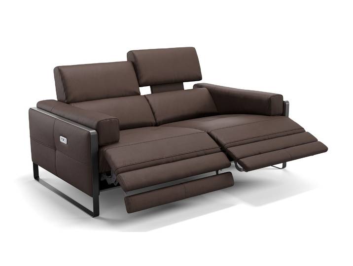 Italienisches Ledersofa MILO 2-Sitzer Couch