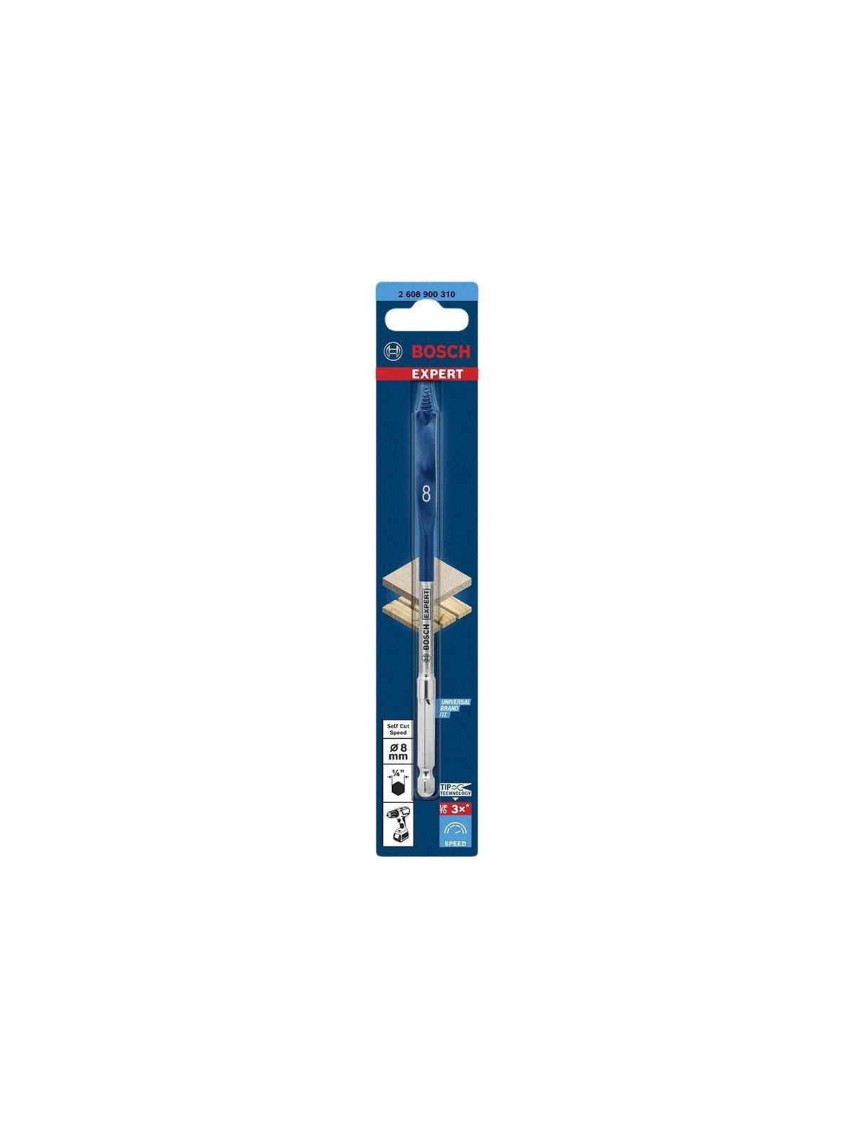 Bosch Expert SelfCut Speed Flat Drill Bit 8 mm