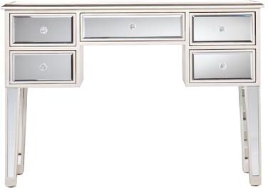 SEI Furniture Olivia Contemporary Mirrored Glass Console Table