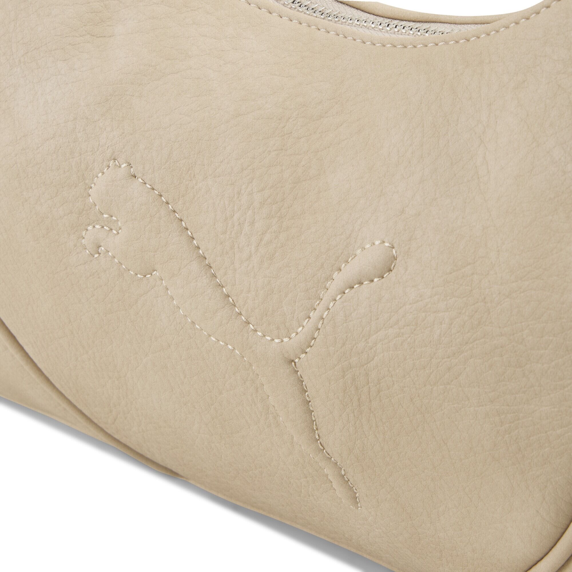 Handtasche PUMA "PUMA Sense Mellow Mittelgroße Prism-Bag Damen", Damen, Gr. onesize, beige (birch beige), Polyester, Taschen Handtasche