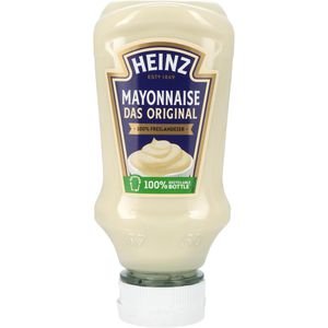 Heinz Mayonnaise Einfach Lecker, 70% Fettgehalt, glutenfrei, aus Freilandeiern, in der Flasche, 220 ml