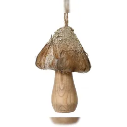 Christmas Decorations Christbaumschmuck Pilz Holz 10cm Figur Handgearbeitet Weihnachtsbaum Anhänger Weihnachten Weihnachtsbaumschmuck Wald Pilze Waldpilz Natur Braun