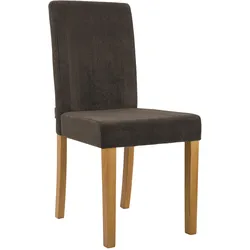 CLP Esszimmerstuhl Ina Cord antik hell   Farbe: braun, Gestell Farbe: antik-hell