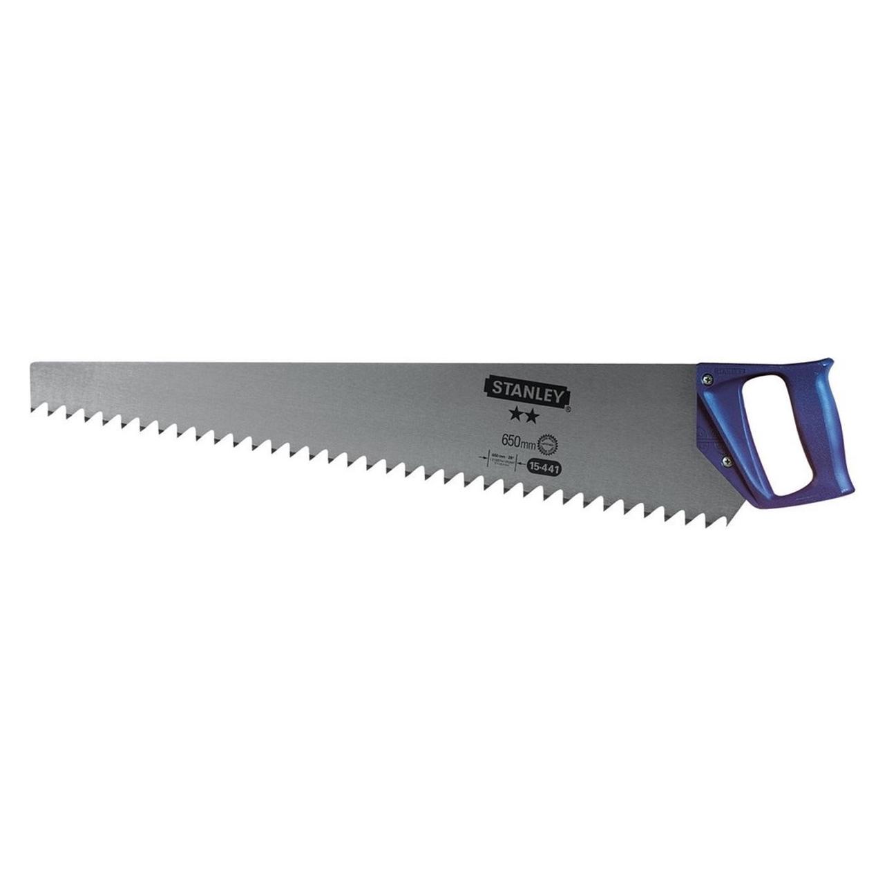Stanley Porenbetonsäge HP (650 mm Länge, 1.2 Zähne/Inch, Hardpoint-Verzahnung, Handgriff mit 45°/90° (1-15-441)