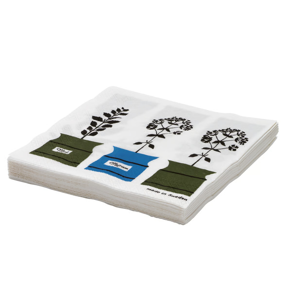 Almedahls Persons Kryddskåp servetten 20-pack groen-blauw