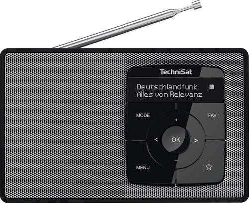 TechniSat DIGITRADIO 2 Tischradio DAB+, UKW DAB+, UKW, Bluetooth Weckfunktion Schwarz/Silber