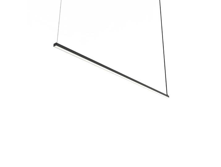 Suspension noir brillant strip.led