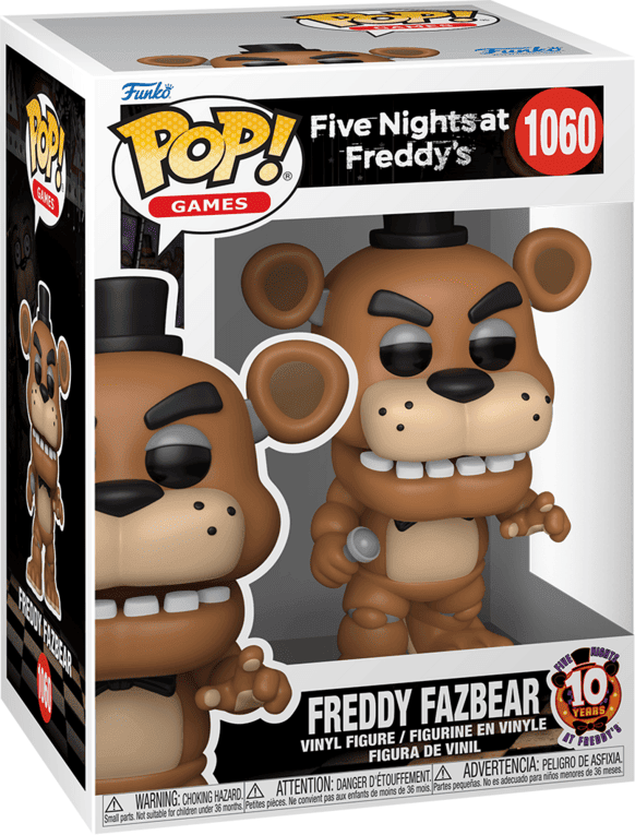 Funko Pop Vinyl Five Nights at Freddy's Freddy Fazbear, 4 in, Collectible Figure