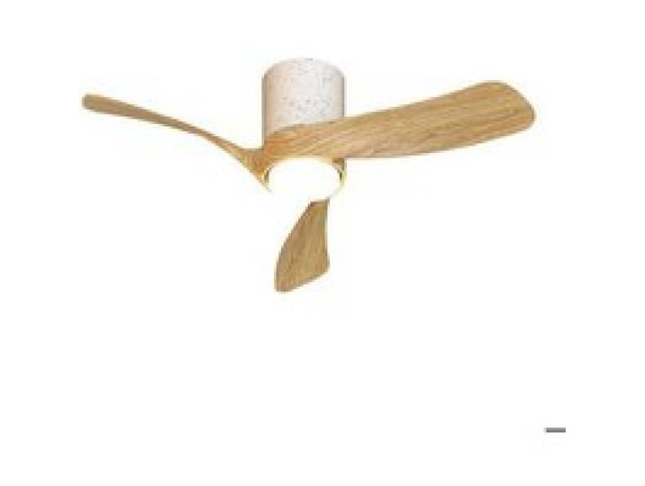 Ventilateur Diam. 72 cm 15 W 2100LM 3000/5000K Céramique Blanc et Bois- Mantra - Nemo II XS