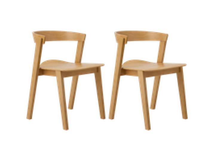 Lot de 2 chaises bois massif Teva