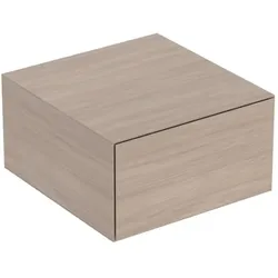 Geberit One Seitenschrank 505078005 45x24,5x47cm, 1 Schubladen, Eiche/Melamin Holzstruktur