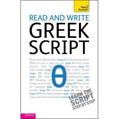 Read and write Greek script: Teach yourself, Taschenbuch von Dennis Couniacis,Sheila Hunt, Teach Yourself, 978-1-4441-0613-8