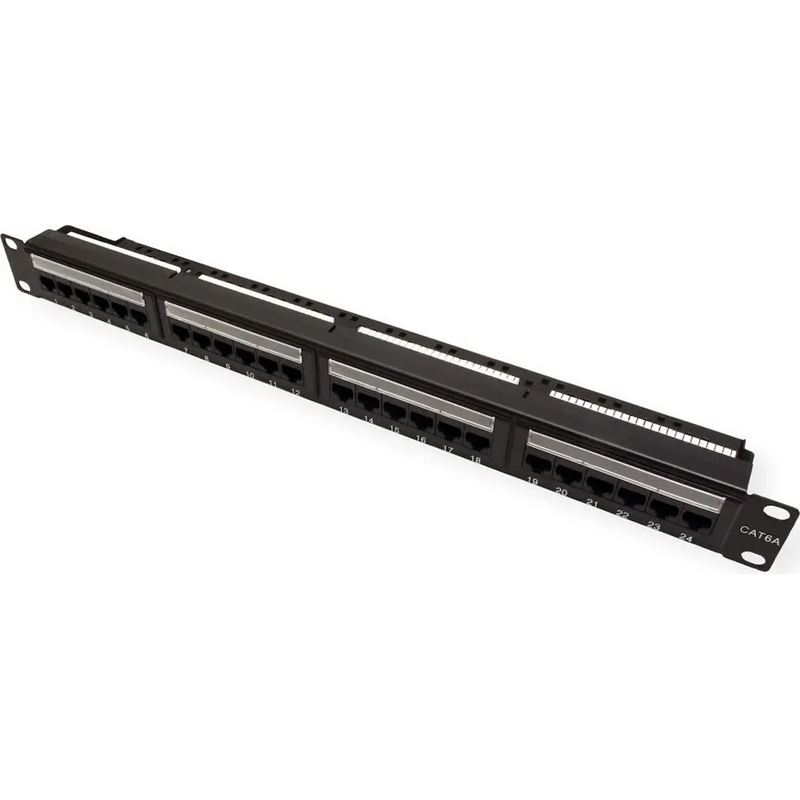 Telegärtner 19" Patch Panel MPP24-HS K Cat.6A geschirmt 1HE schwarz