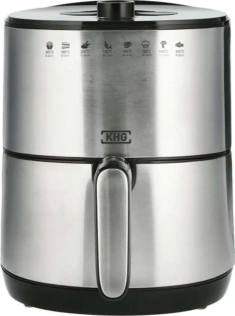 KHG Heißluft-Fritteuse Airfryer HLF-3200 ¦ silber ¦ Kunststoff,Metall ¦ Maße